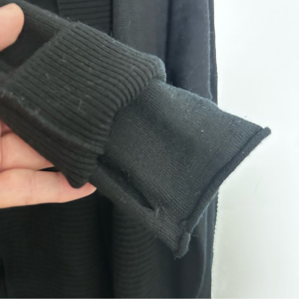Lululemon Sit In Lotus Sweater Cardigan Wrap II Black Size 6 - Picture 8 of 11